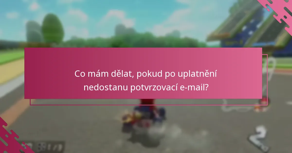 Jaké informace obsahuje potvrzení o uplatnění kódu Nintendo eShop?