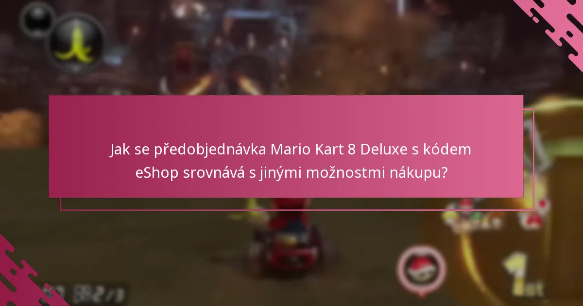 Jaká omezení se vztahují na uplatnění kódů Nintendo eShop pro předobjednávky?