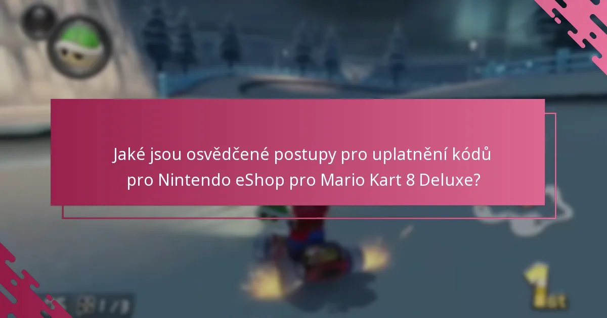 Jak se politiky uplatnění kódů pro Nintendo eShop liší mezi různými hrami?